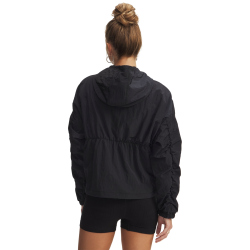 UNDER ARMOUR Rival Woven Bungee Trainingsjacke Damen 001 - black/white S