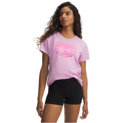 UNDER ARMOUR Varsity T-Shirt Damen 669 - pink dawn/pink...
