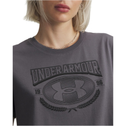 UNDER ARMOUR Varsity T-Shirt Damen 025 - castlerock/black M