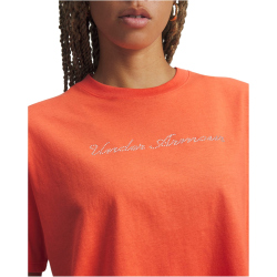 UNDER ARMOUR Wordmark Cropped T-Shirt Damen 690 - venom...
