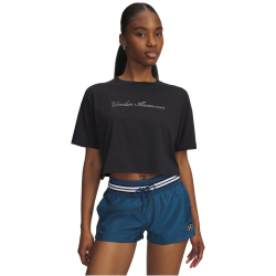 UNDER ARMOUR Wordmark Cropped T-Shirt Damen 001 -...