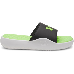 UNDER ARMOUR Ignite Pro 8 Fix Badelatschen Herren 003 - black/white/hyper green 42.5