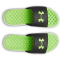 UNDER ARMOUR Ignite Pro 8 Fix Badelatschen Herren 003 - black/white/hyper green 42.5
