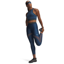 UNDER ARMOUR HeatGear Mesh Leggings Damen 498 - wham blue/blue haze XL
