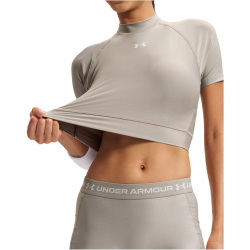 UNDER ARMOUR HeatGear Cropped Mock kurzarm Funktionsshirt...