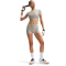 UNDER ARMOUR HeatGear Cropped Mock kurzarm Funktionsshirt Damen 203 - timberwolf taupe/summit white XL
