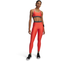 UNDER ARMOUR HeatGear Leggings Damen 690 - venom red/white S