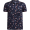 UNDER ARMOUR Matchplay Printed Poloshirt Jungen 410 - midnight navy/posh pink/castlerock S (127-137 cm)