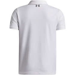 UNDER ARMOUR Matchplay Poloshirt Jungen 100 - white/castlerock S (127-137 cm)