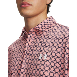 UNDER ARMOUR Matchplay Printed Poloshirt Herren 604 - posh pink/midnight navy/white M