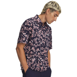 UNDER ARMOUR Matchplay Printed Poloshirt Herren 410 - midnight navy/posh pink/white M