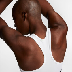 NIKE Swoosh Sport-BH Damen white/black/black XS