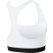 NIKE Swoosh Sport-BH Damen white/black/black XS