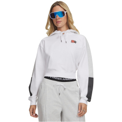 UNDER ARMOUR Sport Terry Trend Hoodie Damen 100 - white/black S