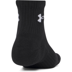3er Pack UNDER ARMOUR Performance Cotton Quater Socken 008 - ultimate black/ultimate black/white XL (47.5-50.5)