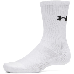 3er Pack UNDER ARMOUR Performance Cotton Crew Socken 101 - white/steel/steel XL (47.5-50.5)