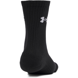3er Pack UNDER ARMOUR Performance Cotton Crew Socken 008 - ultimate black/ultimate black/white XL (47.5-50.5)