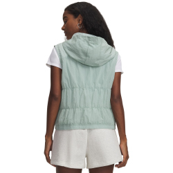 UNDER ARMOUR Rival Woven Ruched Weste Damen 477 - enamel...