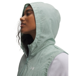 UNDER ARMOUR Rival Woven Ruched Weste Damen 477 - enamel blue/white M
