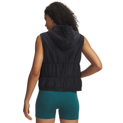 UNDER ARMOUR Rival Woven Ruched Weste Damen 001 - black/white M