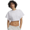 UNDER ARMOUR Cropped Script T-Shirt Damen 100 - white/white XS