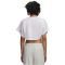 UNDER ARMOUR Cropped Script T-Shirt Damen 100 - white/white XS