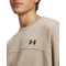 UNDER ARMOUR Rival Lightweight Crew Neck Sweatshirt Herren 299 - city khaki/black S