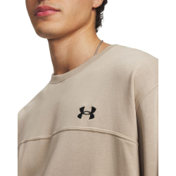 UNDER ARMOUR Rival Lightweight Crew Neck Sweatshirt Herren 299 - city khaki/black L