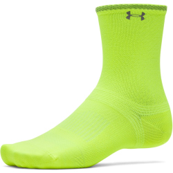 UNDER ARMOUR Velociti Lite Crew Socken 731 - high vis yellow/high vis yellow/reflective M (36.5-42)