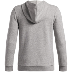 UNDER ARMOUR Rival Lightweight 1/4-Zip Hoodie Jungen 011 - mod gray full heather/black L (149-160 cm)
