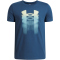 UNDER ARMOUR Logo Blur T-Shirt Jungen 498 - wham blue/fade green S (127-137 cm)