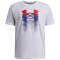 UNDER ARMOUR Logo Blur T-Shirt Jungen 100 - white/red S (127-137 cm)