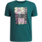 UNDER ARMOUR Logo Wordmark Collage T-Shirt Jungen 338 - rack green/steel M (137-149 cm)
