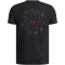 UNDER ARMOUR Wordmark Blur T-Shirt Jungen 001 - black/red S (127-137 cm)