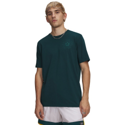 UNDER ARMOUR Radial Wordmark T-Shirt Herren 919 - arden green/rack green M