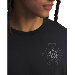 UNDER ARMOUR Radial Wordmark T-Shirt Herren 001 - black/castlerock S