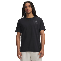 UNDER ARMOUR Radial Wordmark T-Shirt Herren 001 - black/castlerock L
