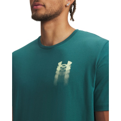 UNDER ARMOUR Blur Logo T-Shirt Herren 338 - rack green/fade green M