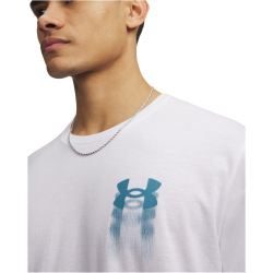 UNDER ARMOUR Blur Logo T-Shirt Herren 100 - white/boundless blue S