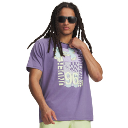 UNDER ARMOUR Logo Collage T-Shirt Herren 520 - purple luxe/refresh mint L