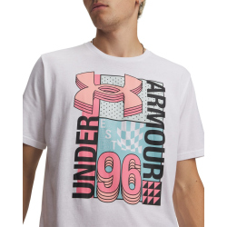 UNDER ARMOUR Logo Collage T-Shirt Herren 100 - white/posh...