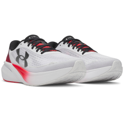UNDER ARMOUR Velociti Pace Laufschuhe Herren 102 - white/racer red/black 41