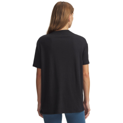UNDER ARMOUR Rival Oversize Campus T-Shirt Damen 001 - black/white M