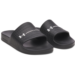 UNDER ARMOUR ARMR Lite Slides Badelatschen Herren 001 - black/black/white 42.5