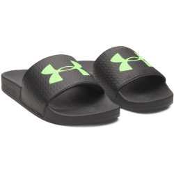 UNDER ARMOUR ARMR Slides Badelatschen Herren 003 - black/black/hyper green 41