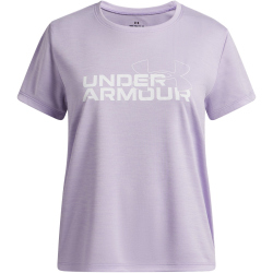 UNDER ARMOUR Tech Twist Logo Trainingsshirt Mädchen 536 - purple crest/white XS (122-127 cm)