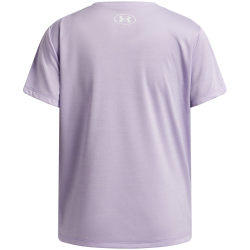 UNDER ARMOUR Tech Twist Logo Trainingsshirt Mädchen 536 - purple crest/white XS (122-127 cm)