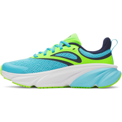 UNDER ARMOUR Rogue 6 Laufschuhe Jungen 471 - blue blur/hyper green/midnight navy 35.5