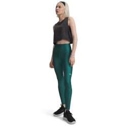 UNDER ARMOUR Tech WM Tape Leggings Damen 338 - rack green/black/white L