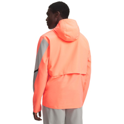 UNDER ARMOUR Velociti Storm wasserabweisende Laufjacke Herren 824 - electric tangerine/titanium/reflective L